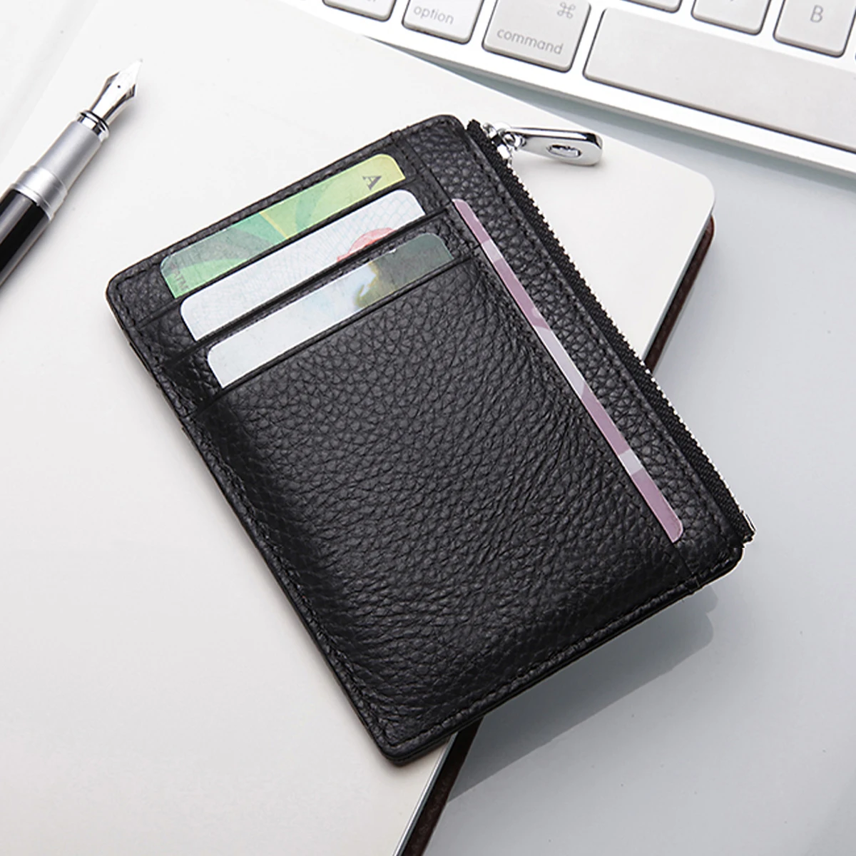 Pu card cover large capacity ultra-thin exquisite simple multi-card coin wallet ID card credit bag wallet card holder card holder credit card holder card wallet