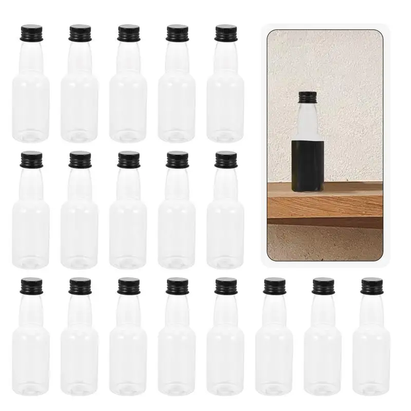 Bottles Juice With Bottle Empty Reusablesmall Neck Long Mini Plastic Water Containers For Caps Sample Cap Glass Smoothie