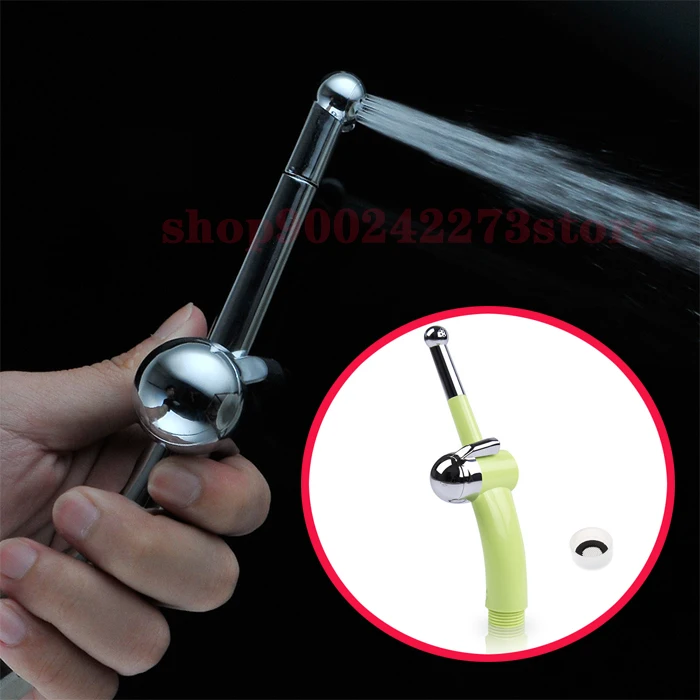 7 Fori Pistola A Spruzzo Portatile Testa Doccia Doccia Anale Clistere Vagina Lavaggio Pulito Butt Plug Tap Ano Dilatatore Medico Prodotto Per Adulti