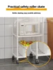 6/5/4/3 Layers Storage Shelves Microwave Racks with Pulleys Floor-Standing Pantry Organization and Kitchen Storage Accessories 4