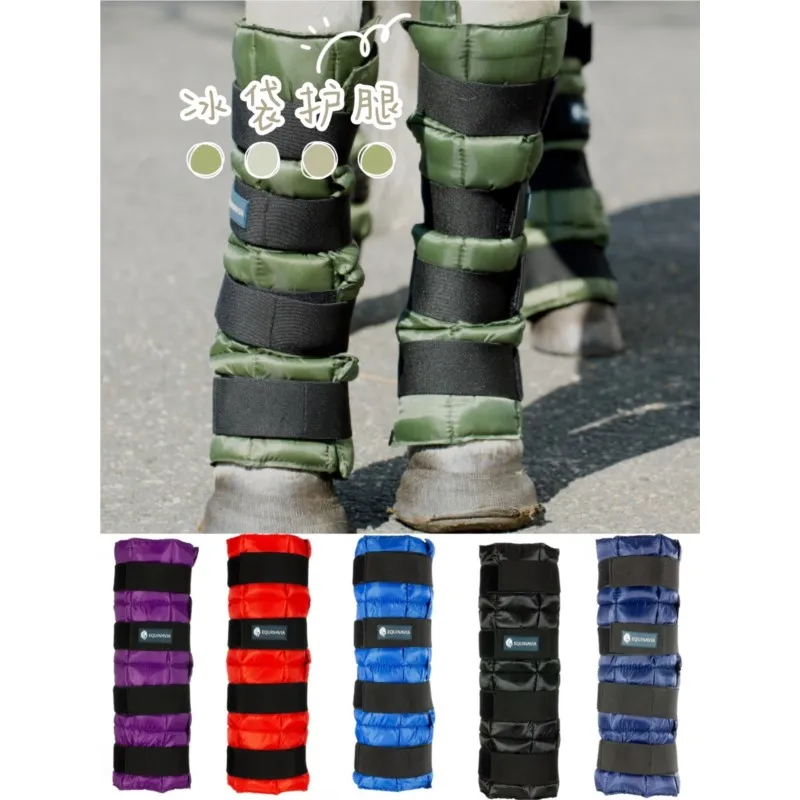 two-multi-color-printed-ice-packs-for-horse-leg-protectors-ice-packs-for-horse-leg-protectors