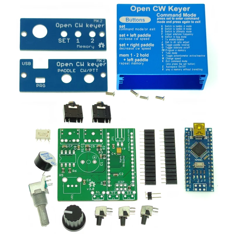 

Открытый CW keyer MK2 комплект с металлическим фотоэлементом