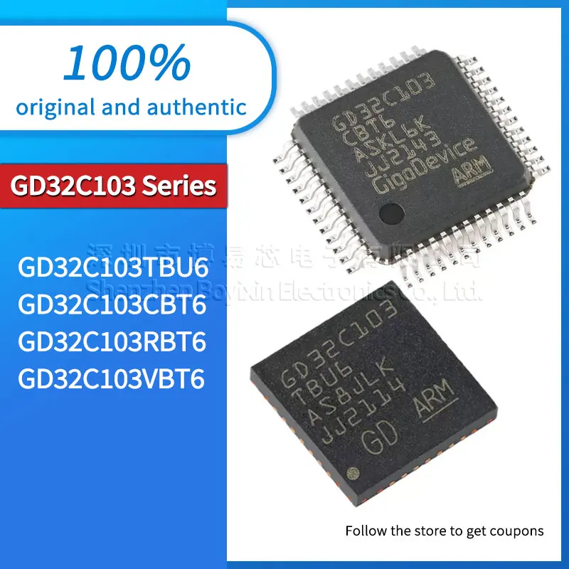 GD32C103TBU6 GD32C103CBT6 GD32C103RBT6 GD32C103VBT6 original genuine ARM Cortex-M4 microcontroller TQFP