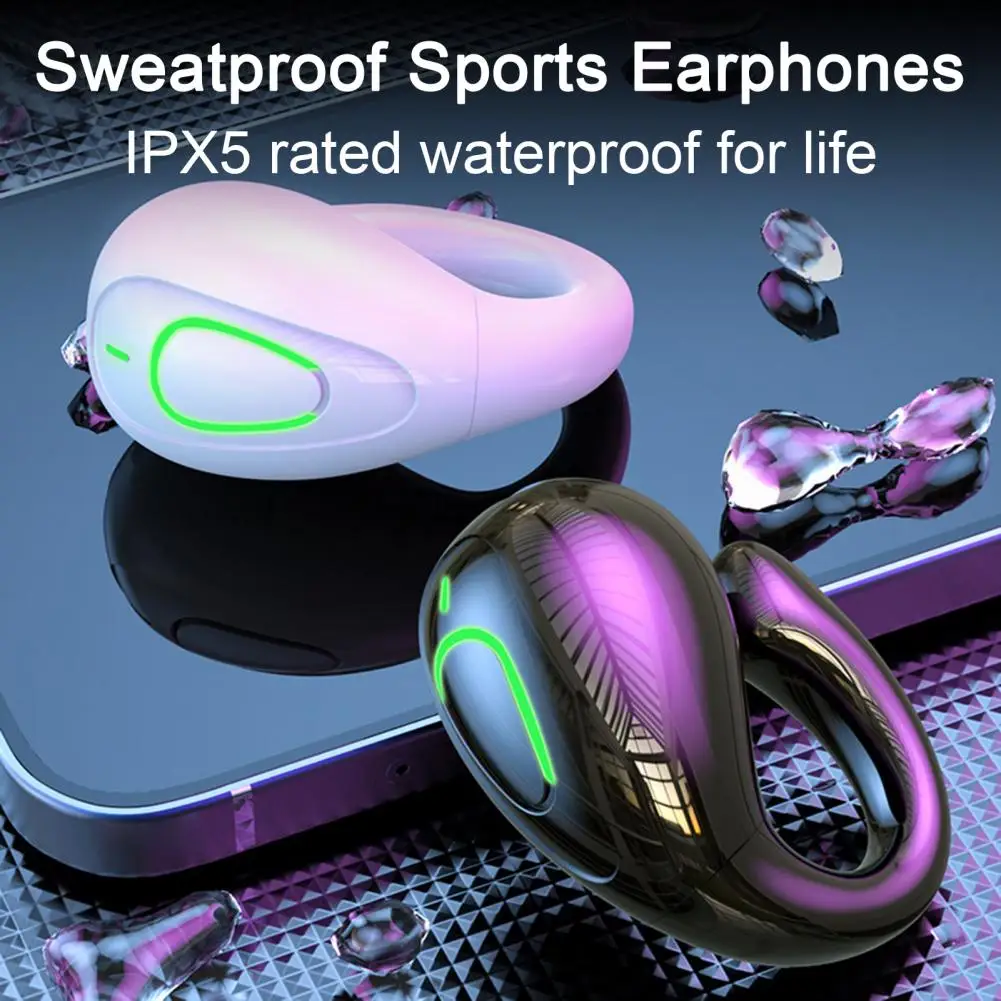 

Sports Earphones with Ergonomic Design Noise-canceling Sports Earphones Enhanced Hifi Sound Wireless Ear Clip Sport Headphones