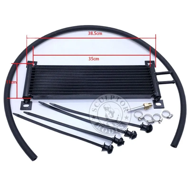 Oil Cooler Aluminum Transmission Oil Cooler 12 Row Automatic Stacked Plate Radiator oil cooler kit,aluminum radiator,aluminum radiator kit