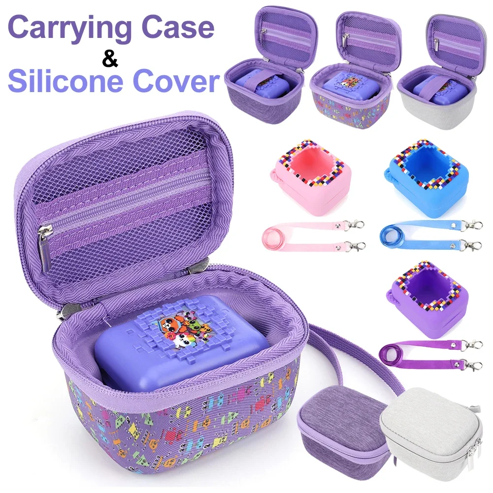 Housse En Silicone Pour Bitzee – Protection Anti-chocs, Avec Lanière – Coque Compatible Animal Interactif Numérique – Violet