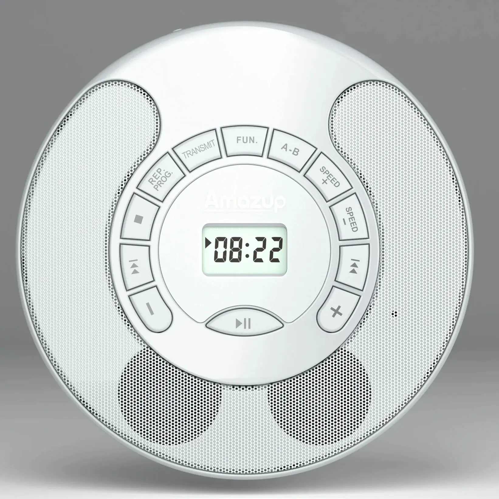 휴대용 CD 플레이어, 듀얼 블루투스 모델, USB 플레이어, 듀얼 스테레오 스피커, A-B 반복, AUX, 재생 속도 제어