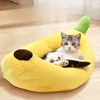 Thickened Banana Dog Nest Winter Warm Sleeping Kitten's Nest Detachable Cleaning Cat Bed Breathable and Comfortable Cat Beds 3