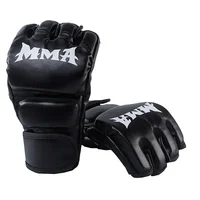 Professional Boxing Training Gloves Half Finger Leather Cushion for Adult Sanda Boxing UFC Training Sandbag Knuckles - Image 2