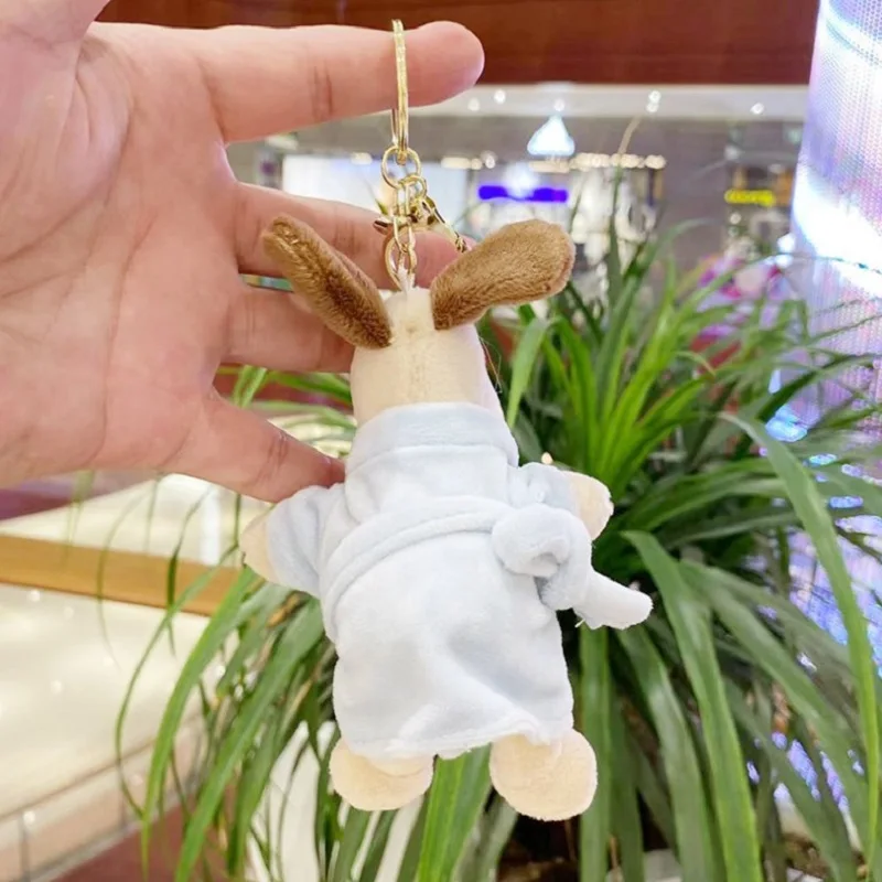 New Kawaii Cute Plush Puppy Doll Couple Keychains Backpack Pendant Decoration Original Cartoon Christmas Gift For Girls