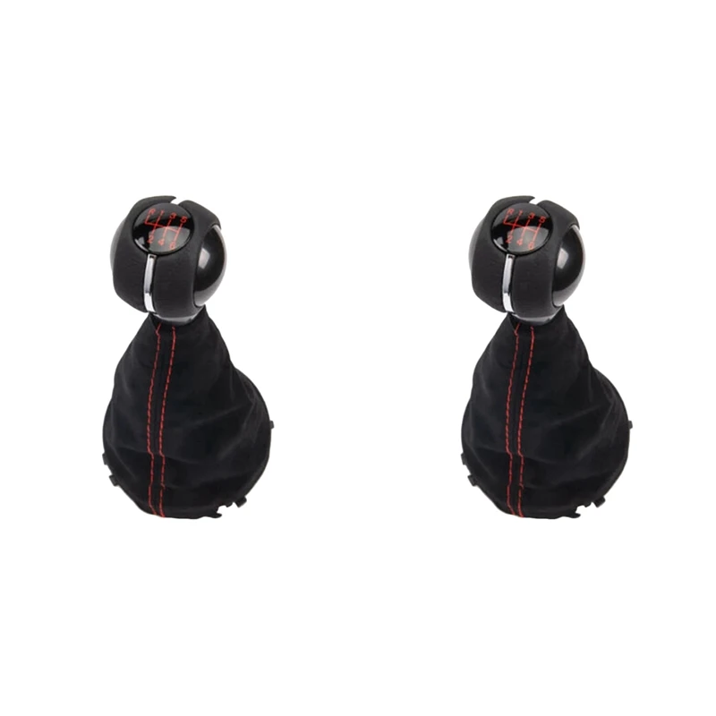 

2X 6-скоростная ручная передача, кожаный чехол для Mini Cooper F55 F56 F57 F54 F60 RED 25117641999