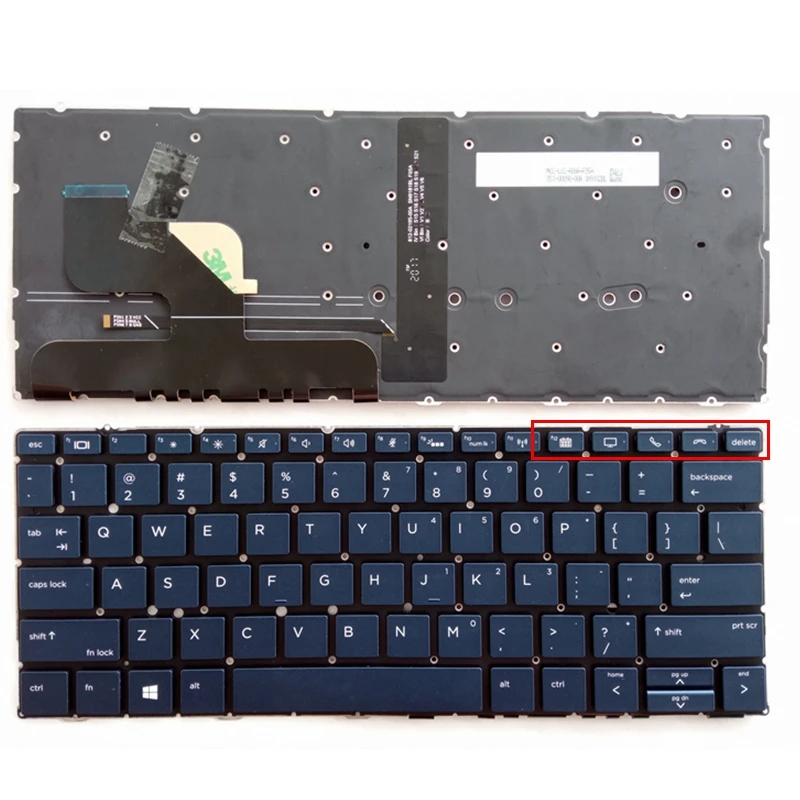 Us/Sp/Po Nuovo Per Tastiera Portatile Con Retroilluminazione Hp Elite Dragonfly G2 Max 13.3