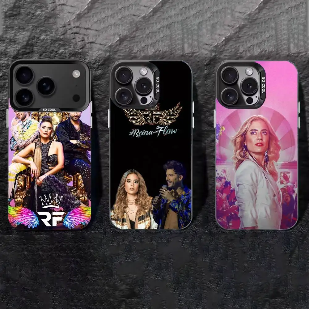 Queen of Flow La Reina Del Flow Colored Silver Phone Case
