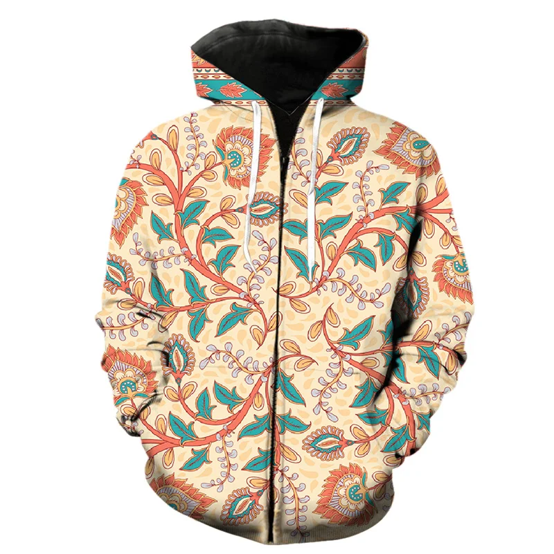 thumbnail image 1 of Sudadera con capucha con cremallera y estampado floral 3D exótico retro para hombre, chaquetas de moda de gran oferta, sudaderas divertidas y geniales, camisetas de hip hop, sudaderas con capucha de c, 1 of 5