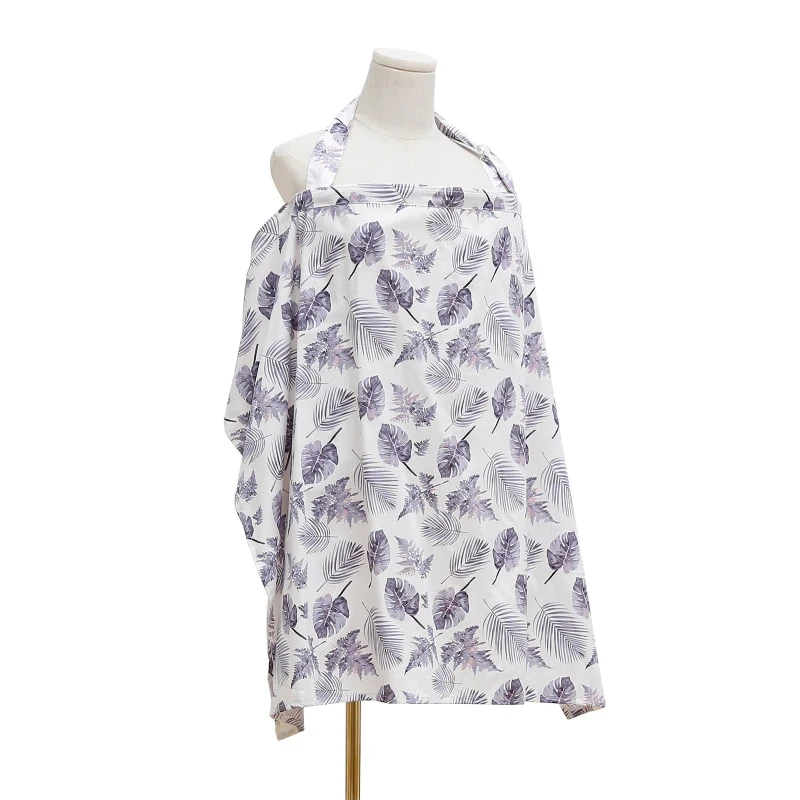 Muslin Nursing Cover for Breastfeeding Cotton Nursing Apron Lightweight Cover for Comfortable Bonding Cotton Printing