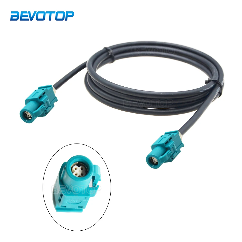 Bevotop Hsd Cabo Usb Cabo de Fio Elétrico Fakra z Hsd Lvds Macho para Macho Pinos Núcleos Cabo para Benz Bmw Audi Tesla vw