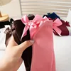 Baby Cotton Socks Korean Bow Pink Princess Calf Sweet Lolita Sock Children Straight Cute Candy Colore Hosiery Little Girl Socks 4