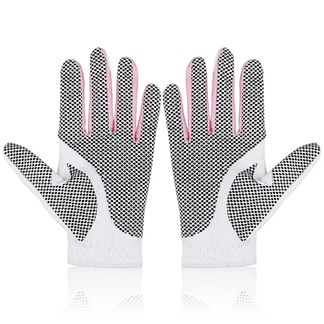 Golf Gloves for Lady Ultra soft Fabric Anti-skid Gloves One pair 2