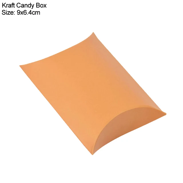 10/20/30Pcs Pillow Candy Box Kraft Paper Christmas Gift Packaging Boxes Candy Bags Wedding Favors Birthday Party Decorations Style10