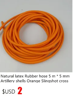 Natural Latex Slingshots Rubber Tube 0.5/1/2/3/4/5M for Hunting Shooting High Elastic Tubing Band Accessories 2mmX5mm Diameter
