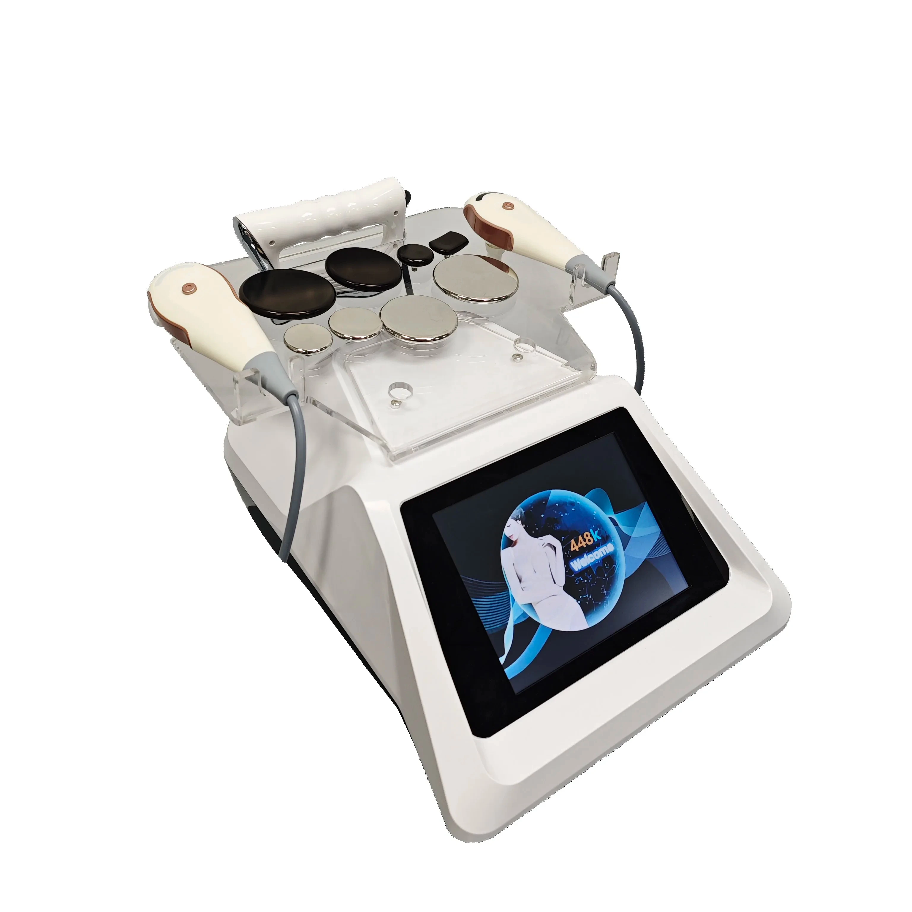 2024 New Indiba Tecar 448KHZ Cavitation Body Care System RES CAP Slim Machine for Relieves Muscle Soreness Weight Loss Russian 2