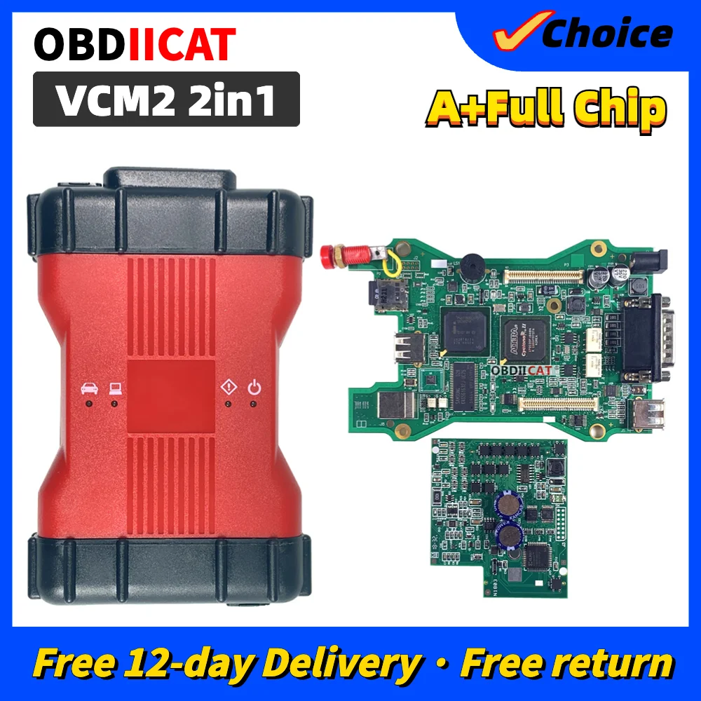 Hot Vcm Full Chip Diagnostic Tools Vcm2 Ids Interface Multi-Language Double Pcb Vcmii Scanner Per Frd/M-Azda Car Tools
