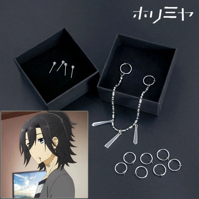 Anime Horimiya Miyamura Izumi Cosplay Earrings Ear Clips