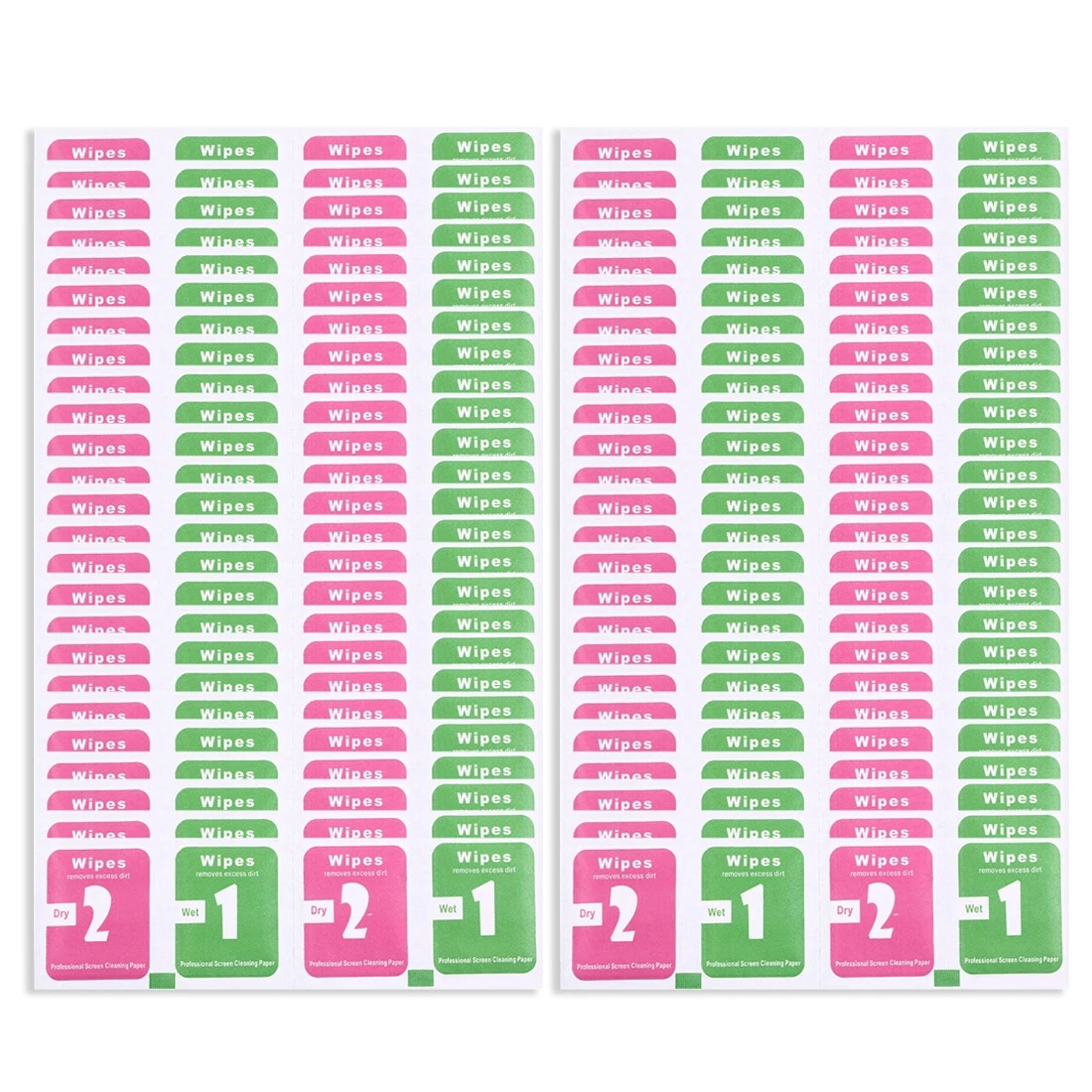 100 PCS Dry-Wet Wipes Screen Protectors Accessories Alcohol for Pad Mobile Phone Watch Screen Cleaning Cloth