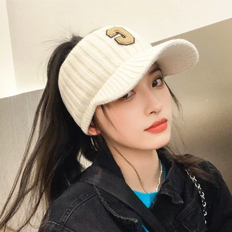 Căciulă de schi casual pentru femei, cu litere C solide, sport, unisex, iarnă caldă, vizor, pălării de agrement, șapcă gorros_voghion.com