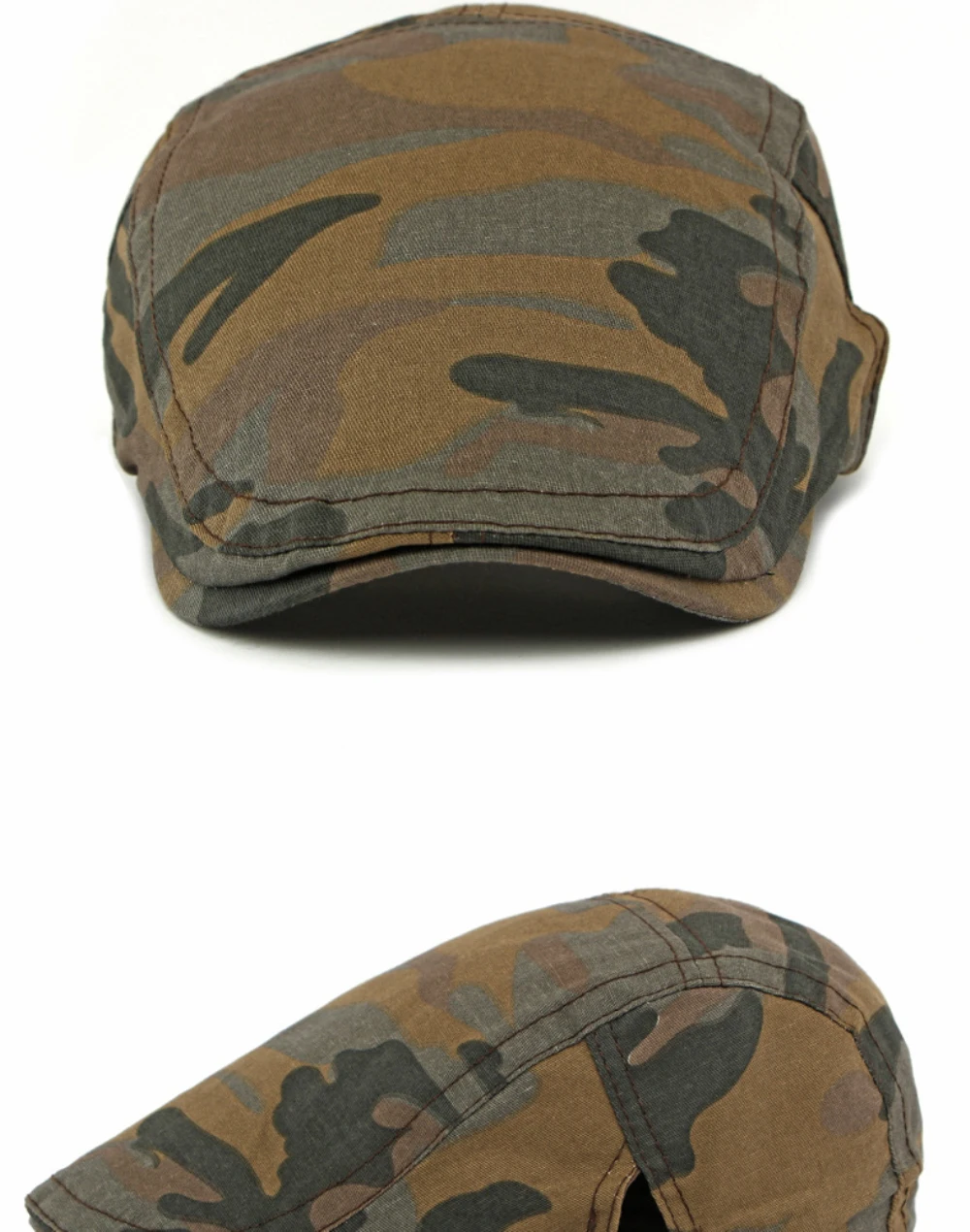 HT4837 Herren Berets Frauen Frühling Sommer Sonne Kappe Künstler Maler Baskenmütze Hut Männlich Weiblich Einstellbare Ivy Flache Kappe Camouflage Baskenmütze Kappe – Detail 7