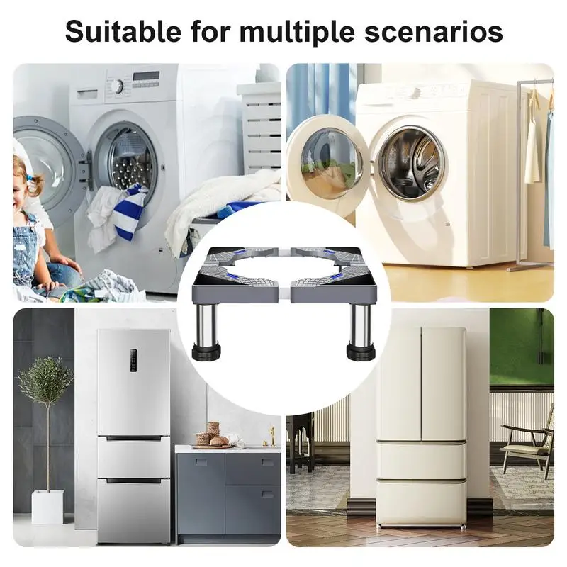 Washing Machine Pedestal Universal Washer Dryer Stand Heavy Duty Washing Machine Riser With 4 Strong Feet Laundry Pedestal For