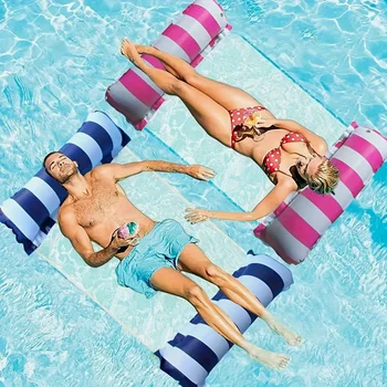 Foldable Striped Inflatable Lounge Chair 1