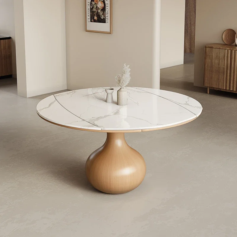 Dining Round Table Dinner Tables Side Restaurants Modern Living Room Center Coffee Laptop Muebles Bed Furniture Work Wood