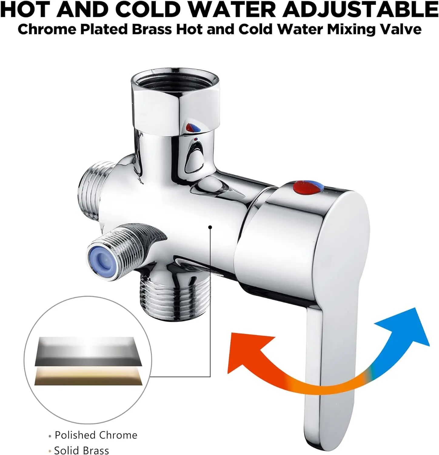 Handheld Bidet Sprayer for Toilet, Bidet Attachment for Warm Water, Hot and Cold Mixing Valve Kit, Hand Sprayer for Wash 4