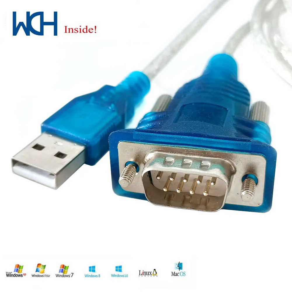 WCHCH340TypeCUSBRS232MicroUSBSerialAdapterCableDB9Maleto