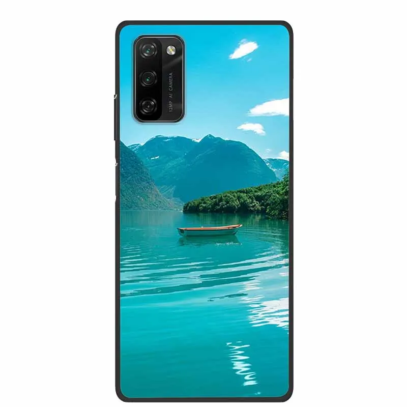 Stylish Black Silicone Phone Case - 6.67 Fashion Soft Back Cover