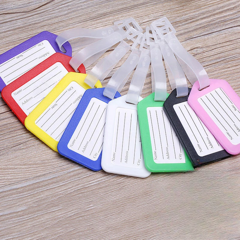 

Ярлык для идентификационных пакетов в детском саду, цветная пластиковая этикетка с возможностью записи, водонепроницаемая подвеска на багажник, бирки для безопасности багажа