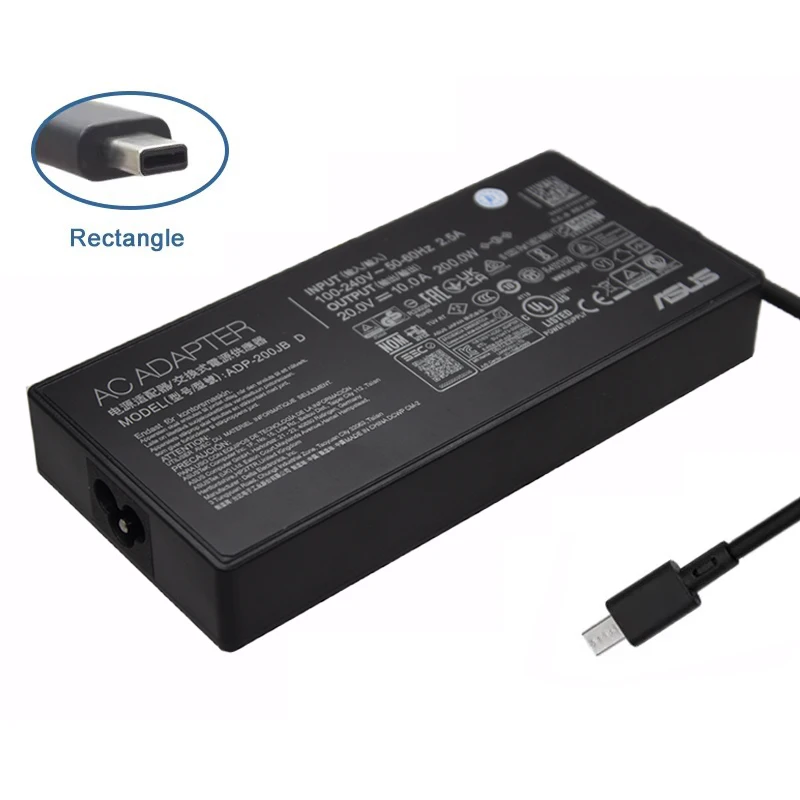 20V 10.0A 200W Laptop AC Adapter Power Charger for Asus ROG Zephyrus G16 GA605 GA605WI GA605 GA605WV TUF Gaming A14 A16 FA401WV power adapter,laptop charger