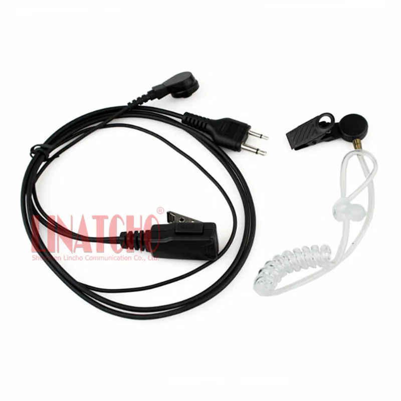 Walkie Talkie IC-V8 IC-V82 IC-V80 IC-F3 F4 Clear Air Acoustic Tube PTT Mic Two Way Radio Soft Ear Plug Headset