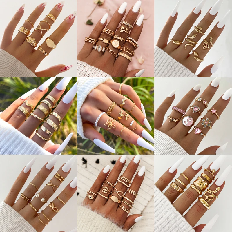 Brass Golden Ladies Artificial Finger Rings at Rs 50 in Surat | ID:  23067618748