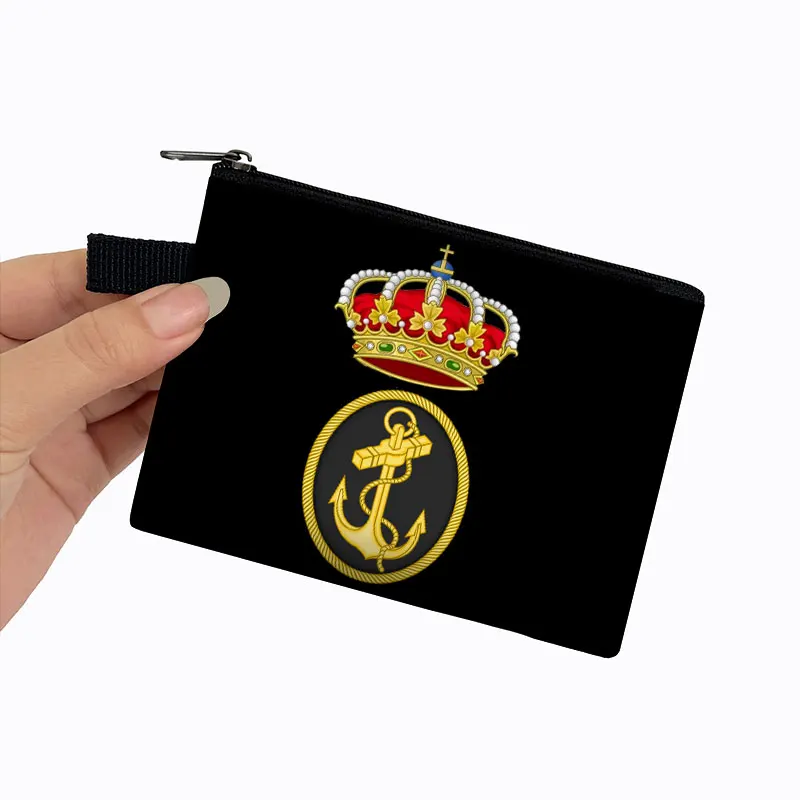 Spaanse Legioen Espanola Vlag Portemonnee Navy Armada Portemonnee Creditcard Geld Tas Sleutel Oortelefoon Houder Kleine Clutch Munt Tas Cadeau