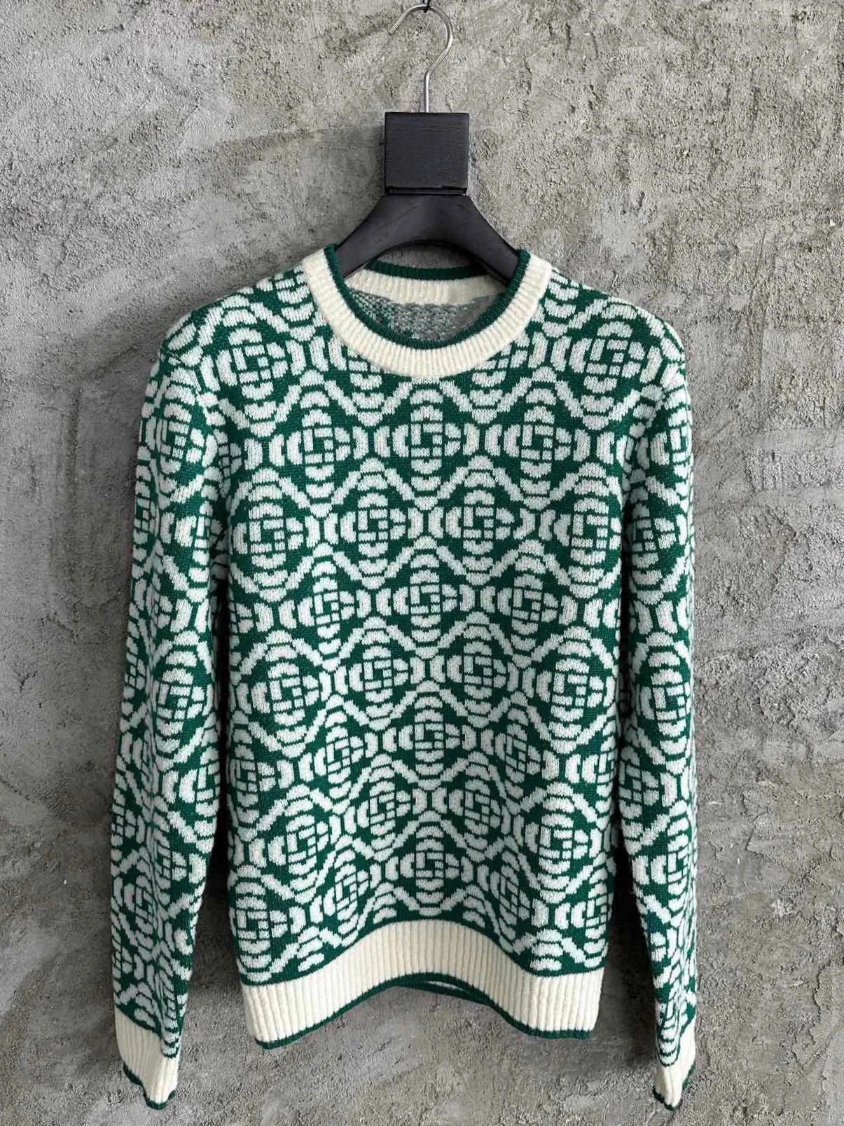 

Jacquard Retro Fashion Knit Loose Pullover Sweater Men Women