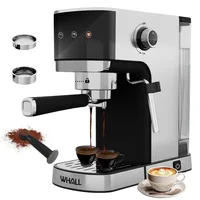 Machine 20 Bar，Espresso Coffee Maker with Milk Frother Steam Wand, Stainless Steel Coffee Machine 1