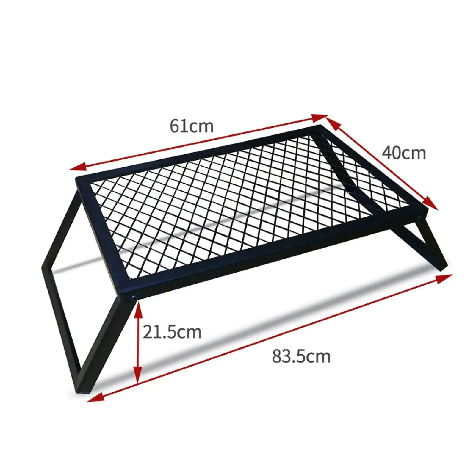 Folded Campfire Grill Grate Portable Multifunctional BBQ Grill Camping Grill for RV Camping Hunting Adventures Trip Fishing