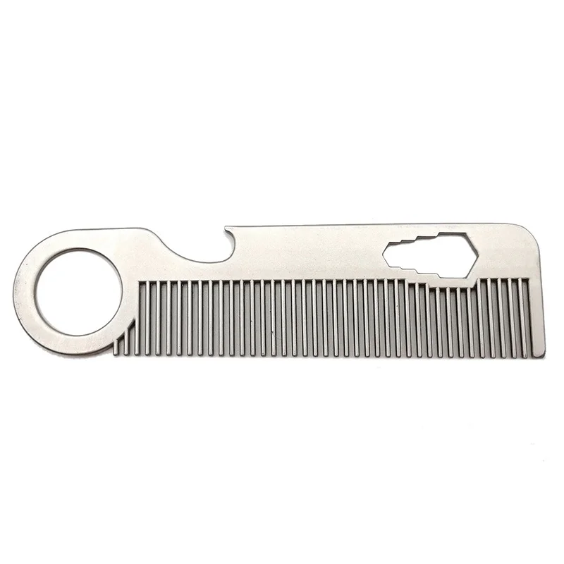 Stainless Steel Comb Portable Hair Comb Mini Comb Beard Comb Men's Beard Comb Styling Comb 2