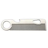 Stainless Steel Comb Portable Hair Comb Mini Comb Beard Comb Men's Beard Comb Styling Comb 2