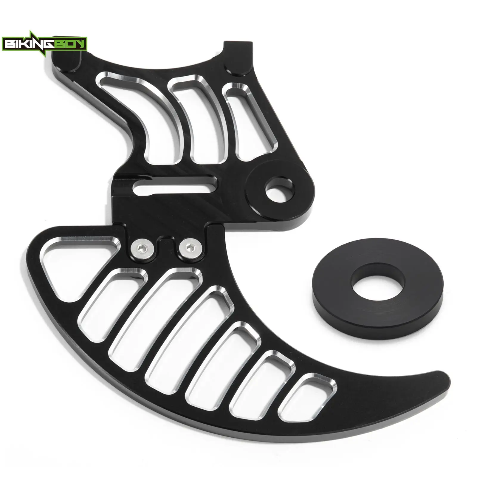 Bikingboy Posteriore Doppia Pinza Freno Protezione Disco Per Talaria Sting Electric E-Dirt Bike Off-Road Mx Mount Shark Fin Lega Di Alluminio