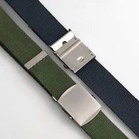 New Men's Canvas Belt Outdoor Wear-resistant Breathable Alloy Buckle Unisex Belt Youth Camouflage Sports waistband 2