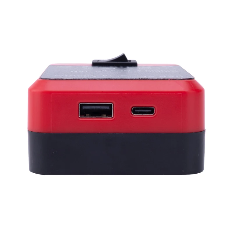 Einhell/X-Change/OZITO 18V 리튬 이온 배터리 어댑터용 배터리 보조베터리 USB/Type-C 듀얼 고속 충전 인터페이스 전원 공급 장치