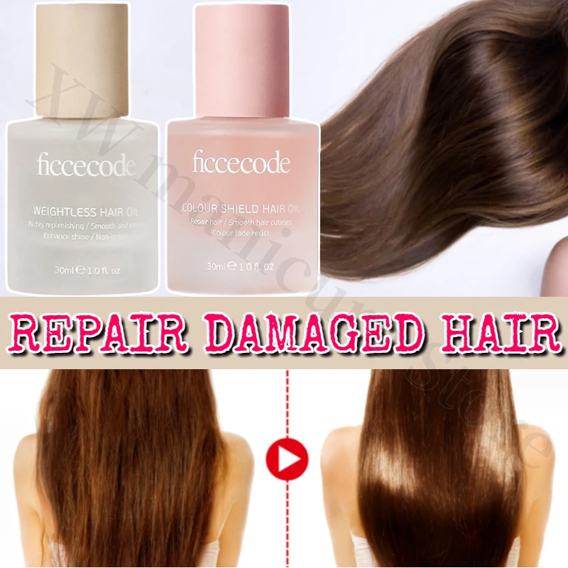 모발 관리 오일, 부드러움 회복, 두피 케어 오일, 거친 염색 및 곱슬 머리 두피 케어 오일 